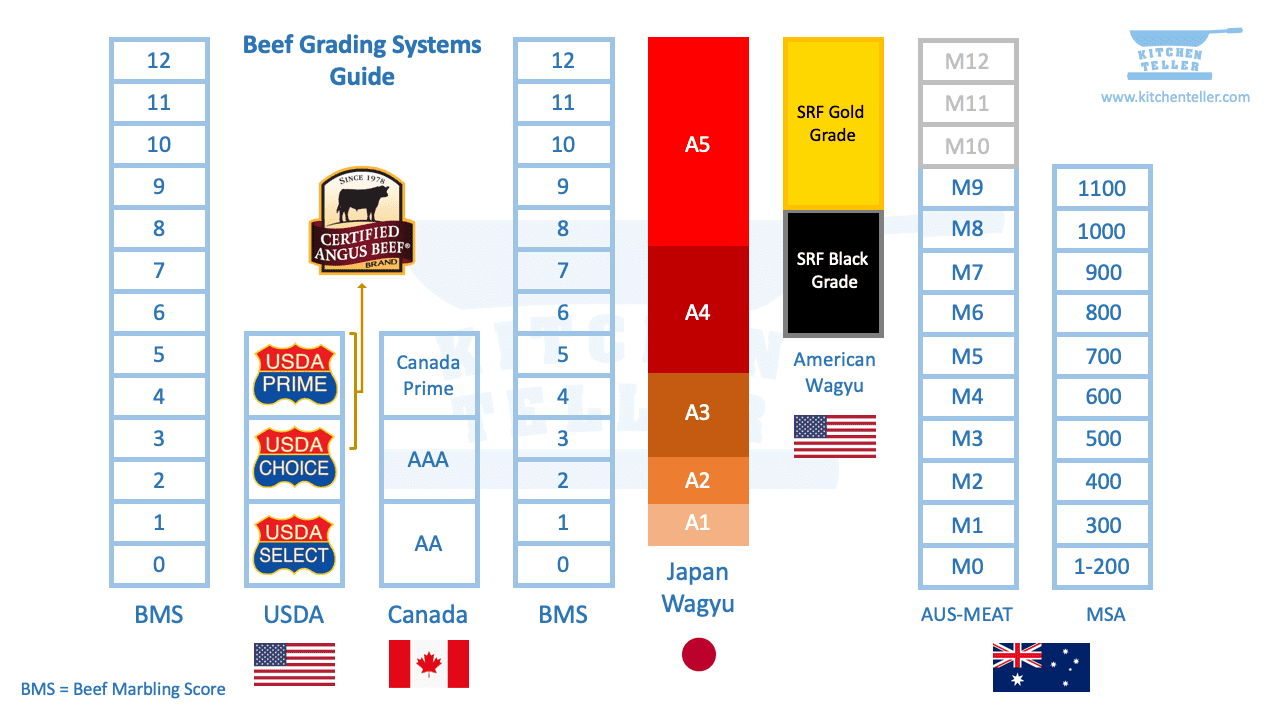 6 Beef Grading Systems In the World (with Complete Chart)
