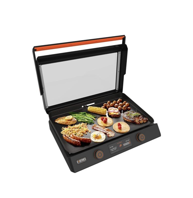 Power XL Smokeless Electric Indoor Removable Grill and Griddle Plates,  Nonstick Cooking Surfaces, Glass Lid, 1500 Watt, 21X 15.4X 8.1, black 